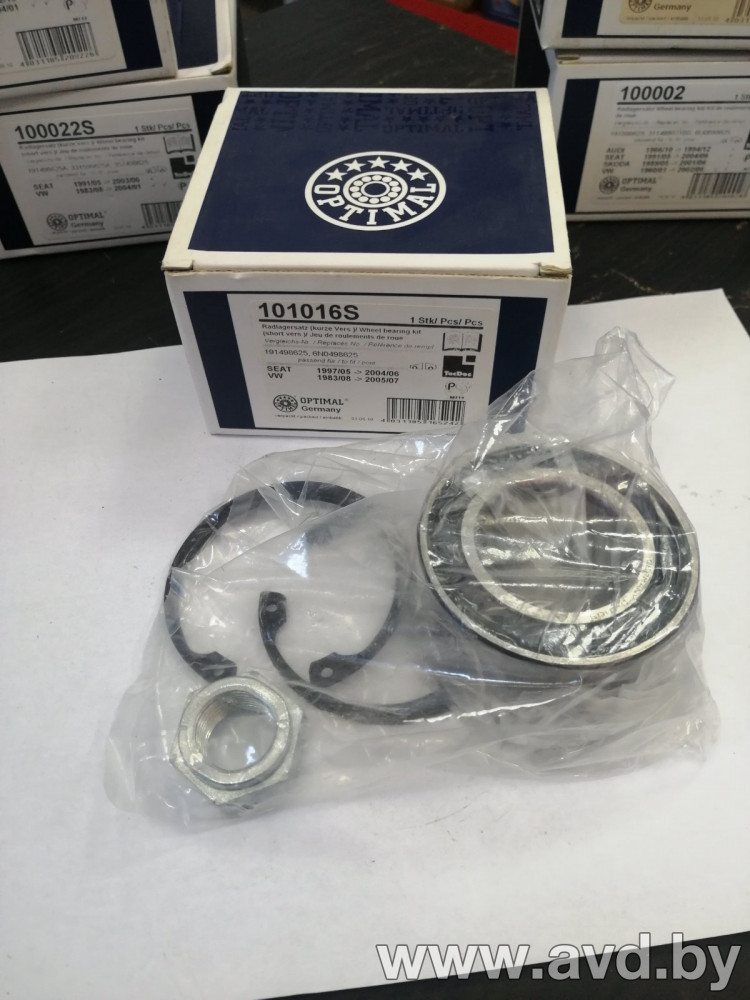 Купить Подшипники ступиц Optimal 101016S  в Минске.