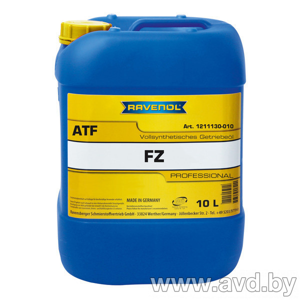 Купить Трансмиссионное масло Ravenol ATF FZ 10л в Минске.
