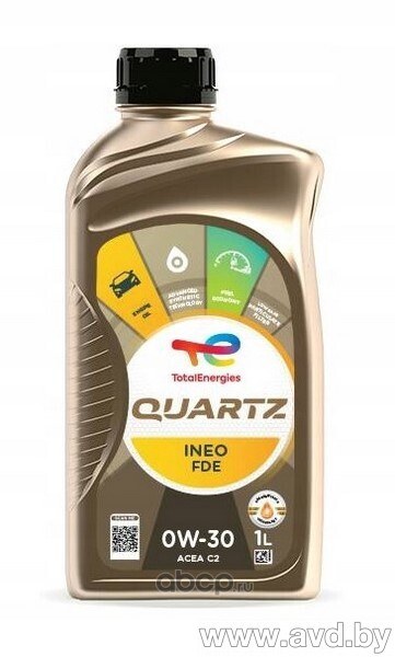 Купить Моторное масло Total Quartz Ineo FDE 0W-30 1л в Минске.
