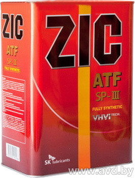 Купить Трансмиссионное масло ZIC ATF SP-III 4л  в Минске.