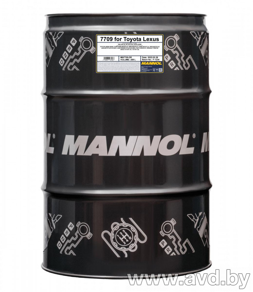 Купить Моторное масло Mannol O.E.M. for Toyota Lexus 5W-30 208л  в Минске.
