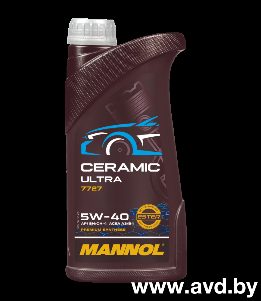 Купить Моторное масло Mannol Ceramic Ultra 5W-40 1л  в Минске.