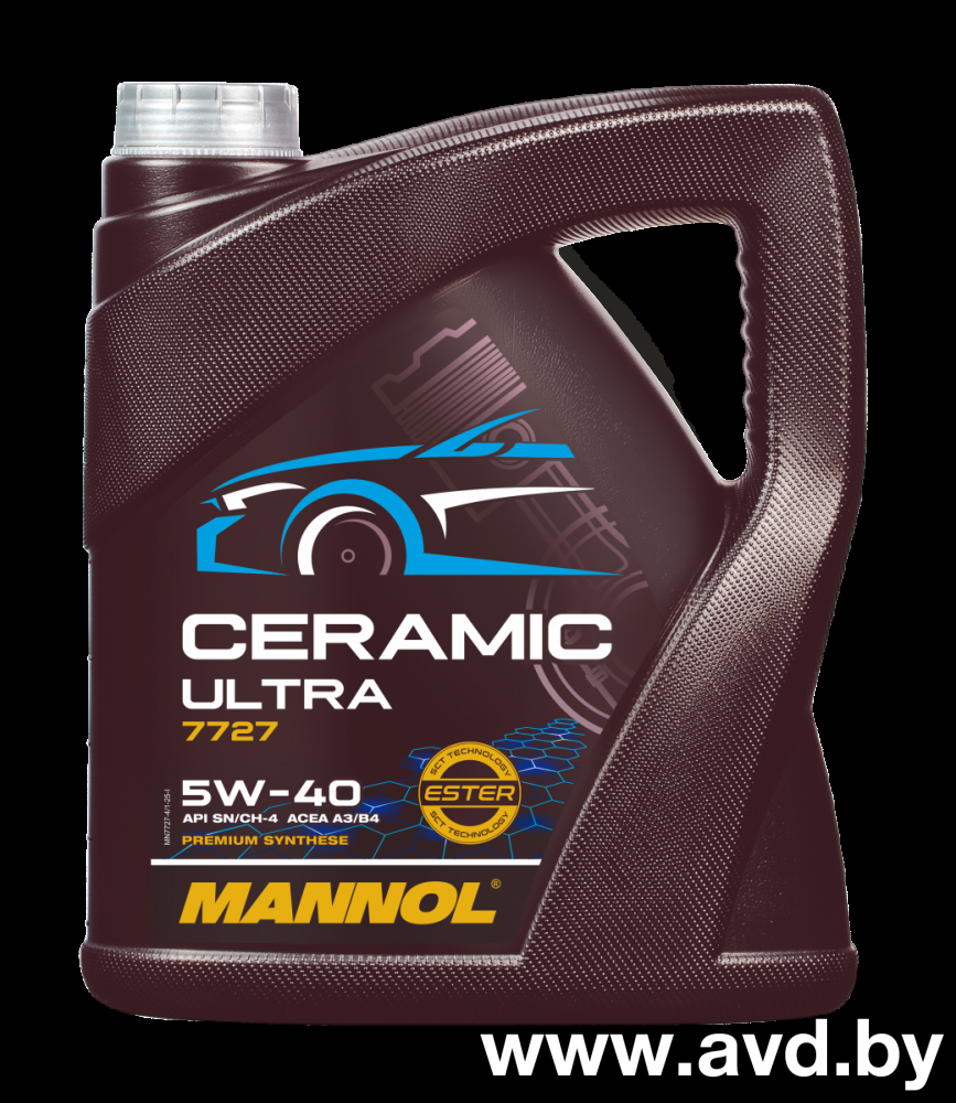 Купить Моторное масло Mannol Ceramic Ultra 5W-40 4л  в Минске.