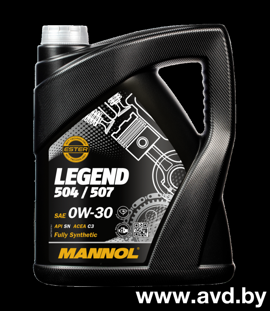 Купить Моторное масло Mannol Legend 504/507 0W-30 5л  в Минске.