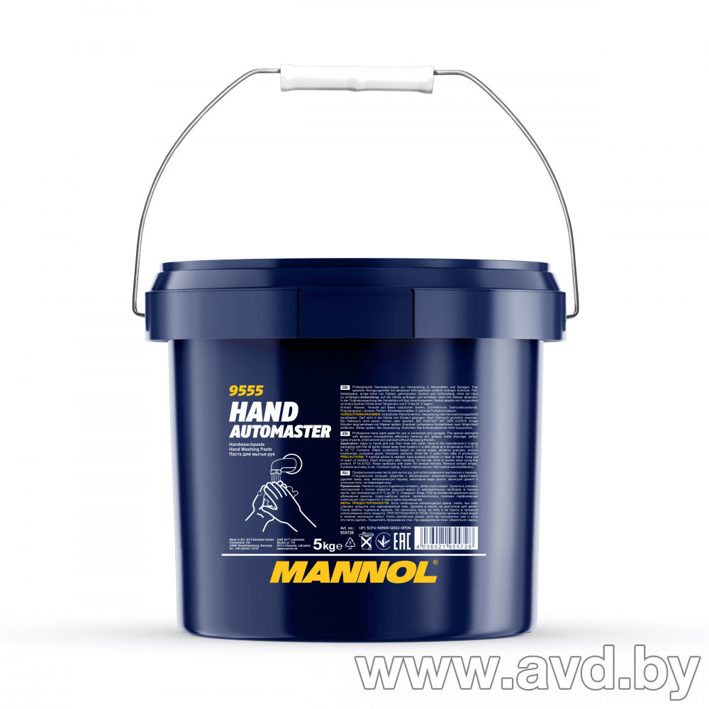 Купить Автокосметика и аксессуары Mannol Hand Gel Automaster (для мытья рук) 5л  в Минске.