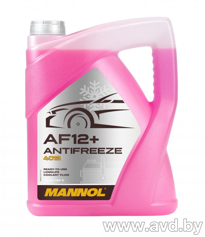 Купить Охлаждающие жидкости Mannol Antifreeze AF12+ 5л  в Минске.