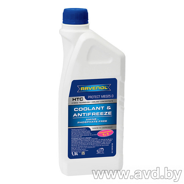 Купить Охлаждающие жидкости Ravenol HTC Hybrid Techn Coolant Concent exclusiv 1,5л  в Минске.