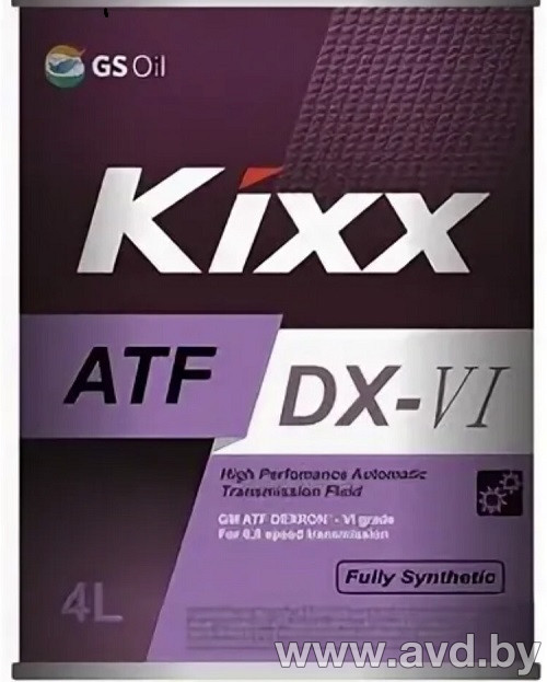 Купить Трансмиссионное масло Kixx ATF DX-VI 4л  в Минске.
