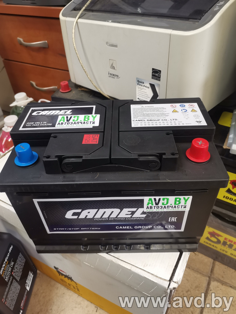 Купить Автомобильные аккумуляторы CAMEL AGM VRL3 70 (70 А·ч)  в Минске.