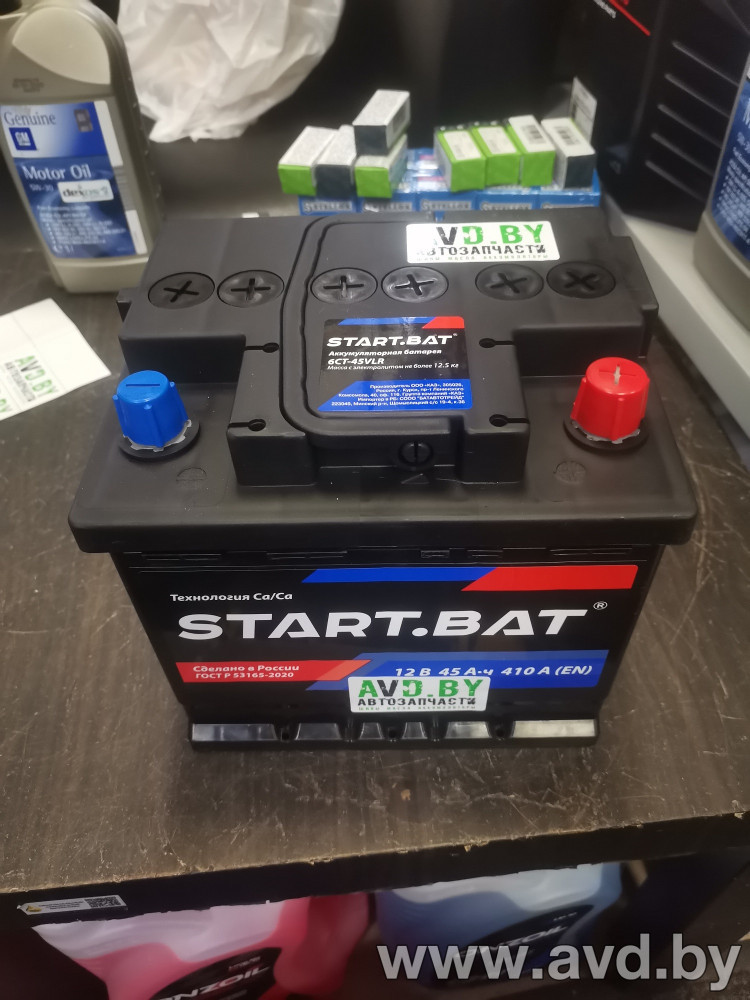 Купить Автомобильные аккумуляторы StartBat 6СТ- 45 VLR Euro (45 А·ч)  в Минске.