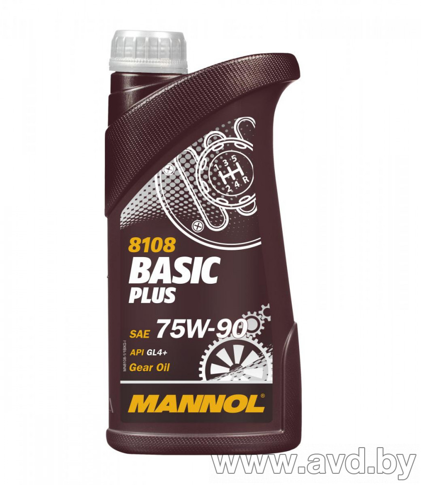 Купить Трансмиссионное масло Mannol Basic Plus 75W-90 API GL 4+ 1л  в Минске.