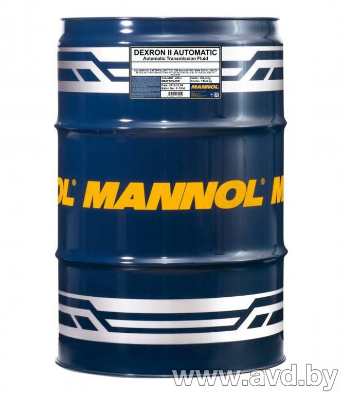 Купить Трансмиссионное масло Mannol Dexron II Automatic 208л  в Минске.