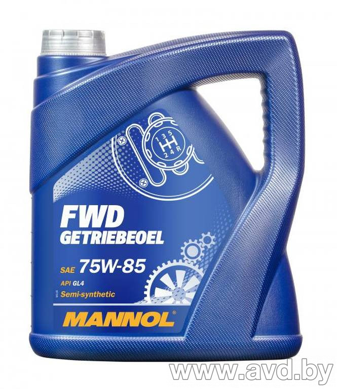 Купить Трансмиссионное масло Mannol FWD Getriebeoel 75W-85 API GL 4 4л  в Минске.