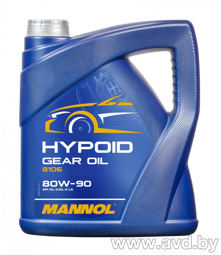 Купить Трансмиссионное масло Mannol Hypoid Getriebeoel 80W-90 API GL 5 4л  в Минске.