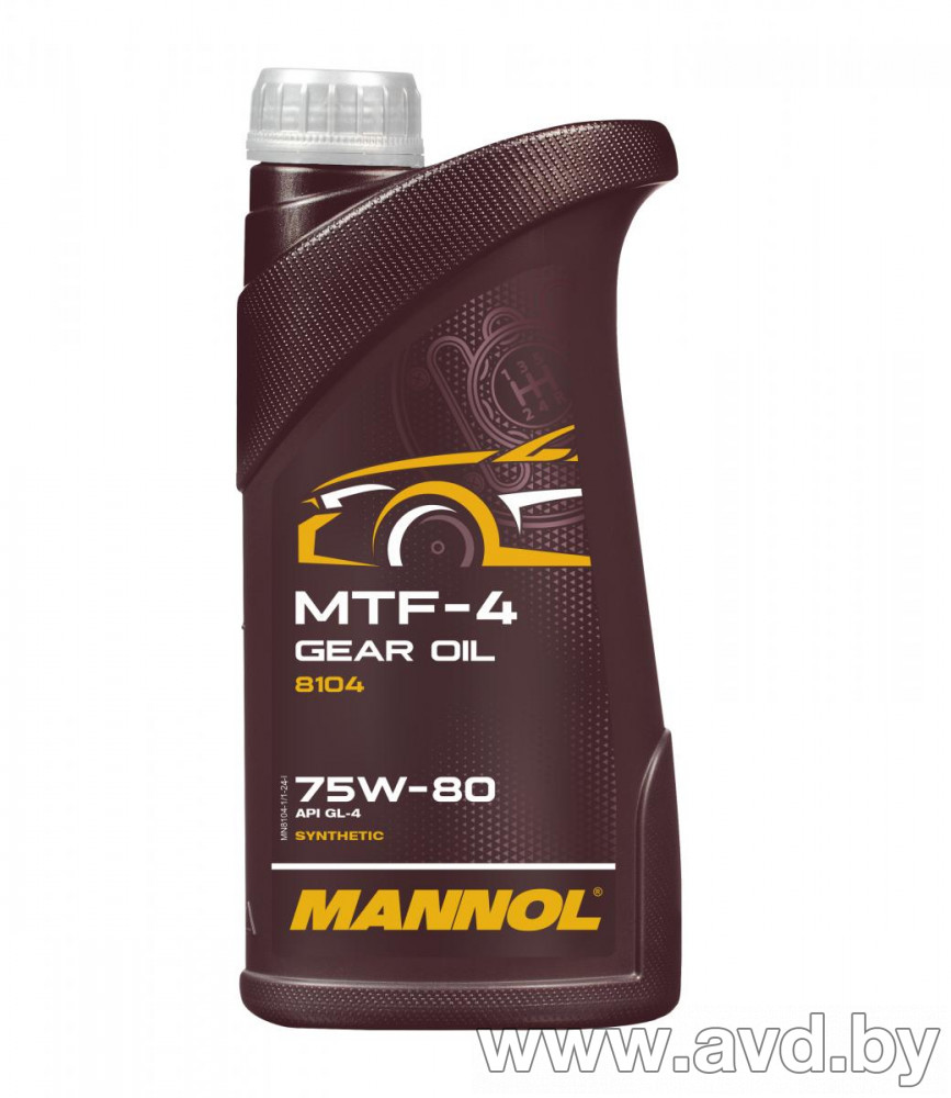 Купить Трансмиссионное масло Mannol MTF-4 Getriebeoel 75W-80 GL-4 1л  в Минске.