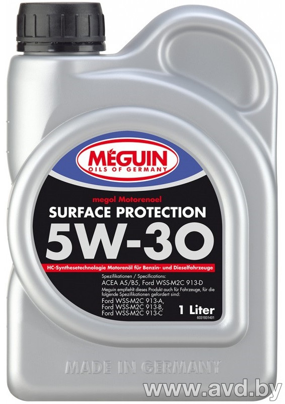 Купить Моторное масло Meguin Megol Surface Protection 5W-30 1л в Минске.