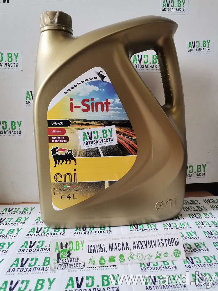 Купить Моторное масло Eni i-Sint 0W-20 4л  в Минске.