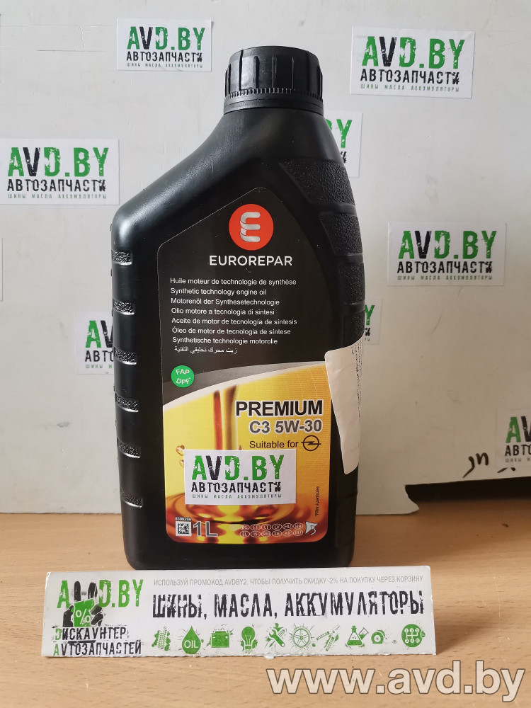 Купить Моторное масло Eurorepar Premium C3 5W-30 1л  в Минске.
