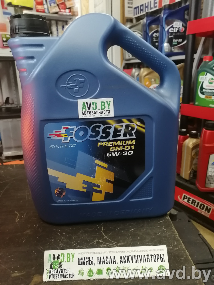 Купить Моторное масло Fosser Premium GM-D1 5W-30 5л в Минске.
