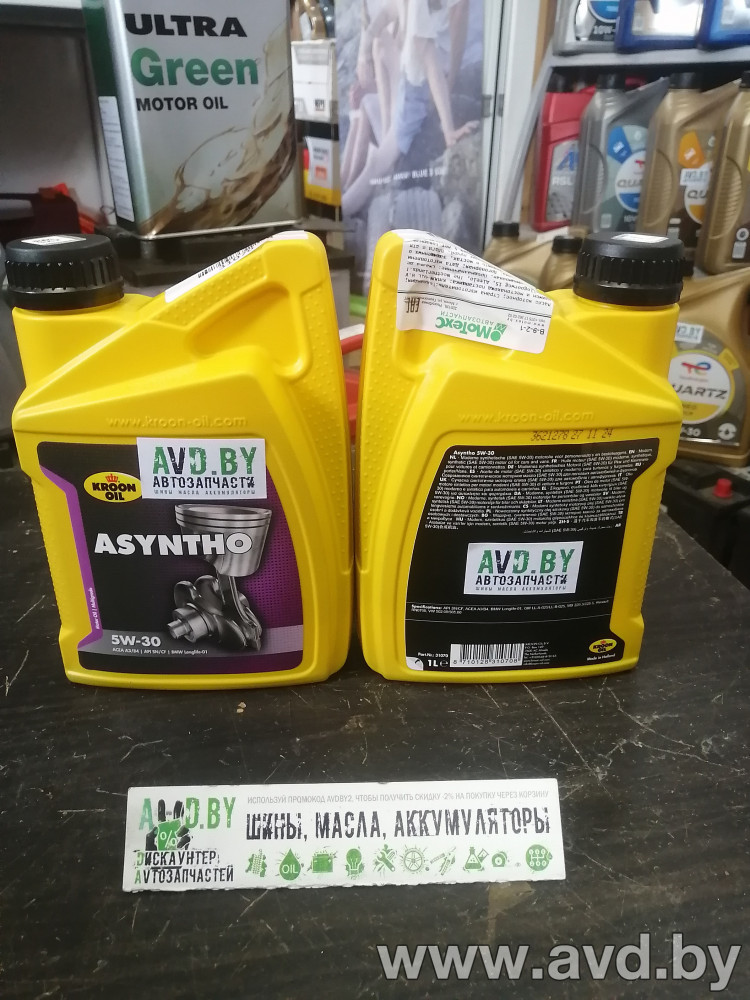 Купить Моторное масло Kroon Oil Asyntho 5W-30 1л в Минске.