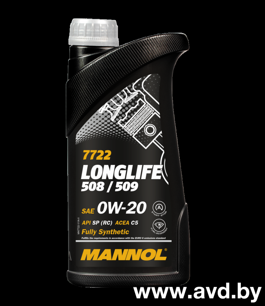 Купить Моторное масло Mannol LongLife 508/509 0W-20 1л  в Минске.
