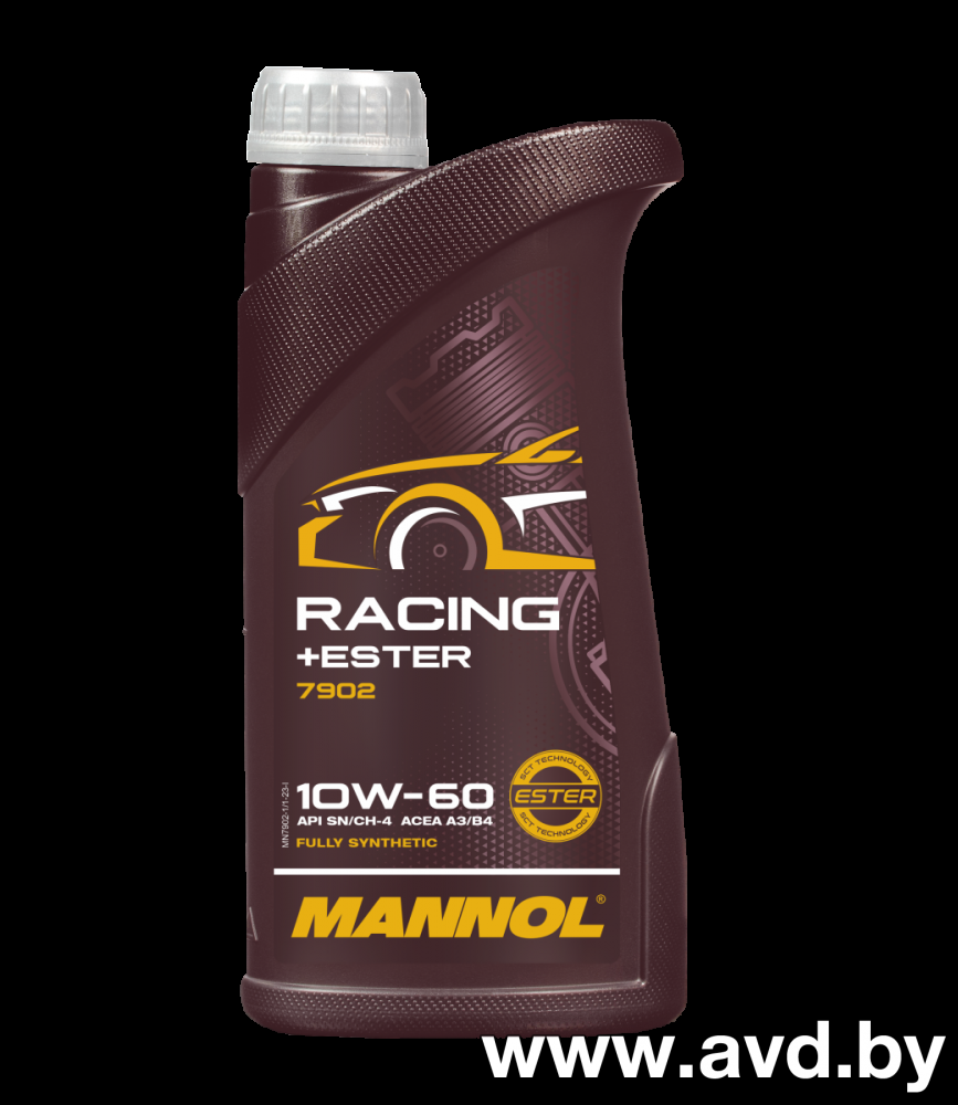 Купить Моторное масло Mannol Racing Plus Ester 10W-60 1л  в Минске.