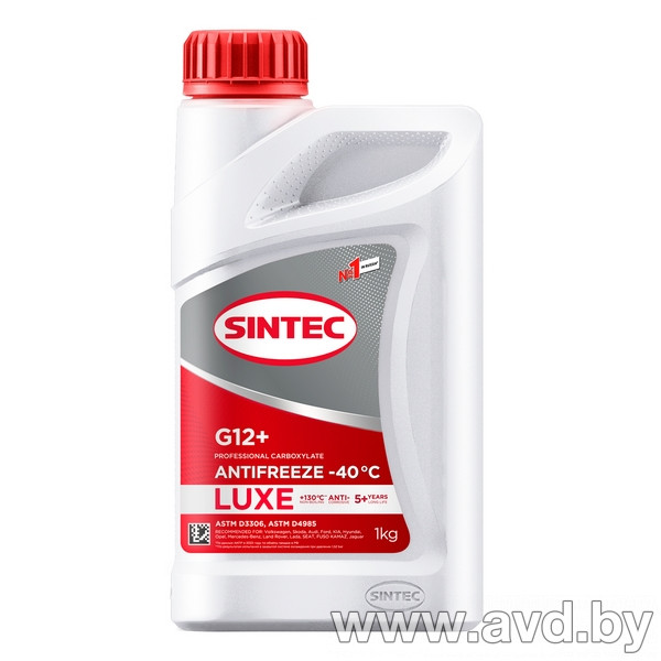 Купить Охлаждающие жидкости SINTEC LUXE G12+ красный 1кг  в Минске.