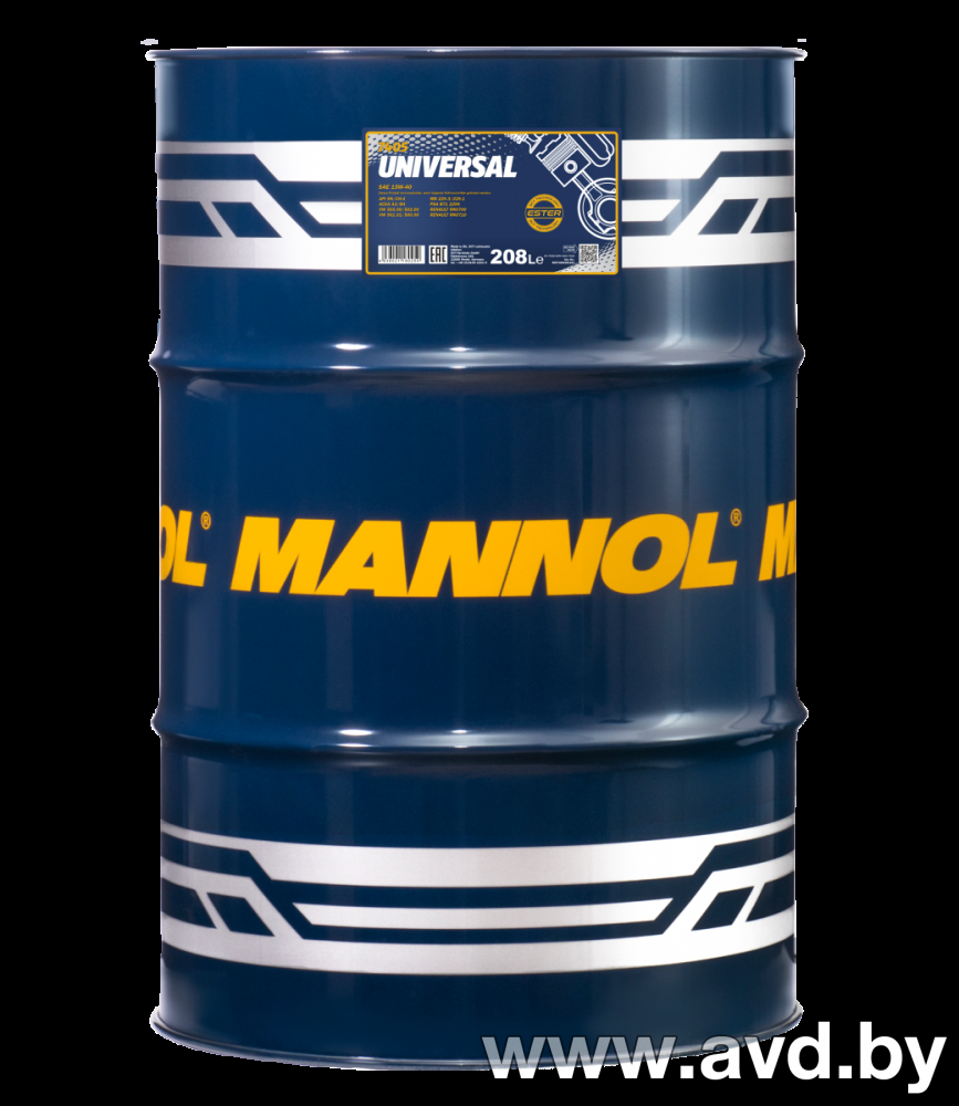 Купить Моторное масло Mannol Universal 15W-40 API SG/CD 60л  в Минске.