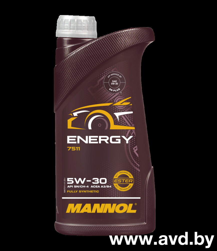 Купить Моторное масло Mannol Energy 5W-30 A3/B3 1л  в Минске.