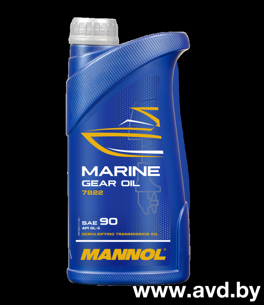 Купить Трансмиссионное масло Mannol 7822 Marine Gear Oil 90 GL-5 1л  в Минске.
