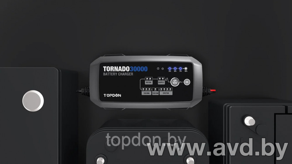 Купить Пуско-зарядные устройства Topdon Tornado 30000  в Минске.