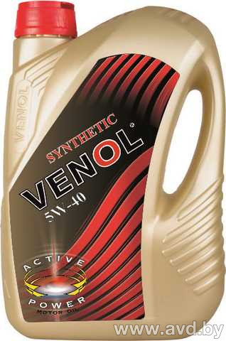 Купить Моторное масло Venol Synthetic Active 5W40 1л  в Минске.
