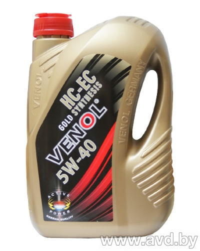 Купить Моторное масло Venol Synthetic Active 5W40 4л  в Минске.