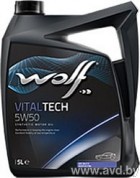 Купить Моторное масло Wolf Vital Tech 5W-50 5л в Минске.