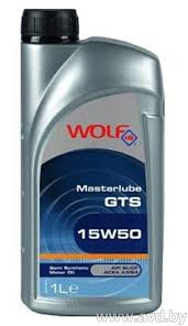 Купить Моторное масло Wolf Masterlube GTS 15W-50 1л  в Минске.