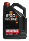 Купить Моторное масло Motul 8100 Eco-clean+ 5W30 C1 5л  в Минске.