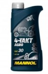 Купить Моторное масло Mannol 4-Takt Agro SAE 30 API SG 1л  в Минске.