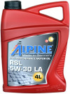 Купить Моторное масло Alpine RSL 5W-30LA 4л  в Минске.