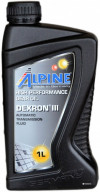 Купить Трансмиссионное масло Alpine ATF DEXRON III (gelb) 1л  в Минске.
