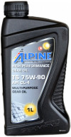 Купить Трансмиссионное масло Alpine Gear Oil 80W-90 GL-4 1л  в Минске.