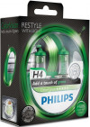 Купить Лампы автомобильные Philips H4 ColorVision Зеленая 2шт (12342CVPGS2)  в Минске.