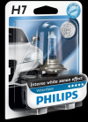 Купить Лампы автомобильные Philips H7 WhiteVision +60% (4300K) 1шт (12972WHVB1)  в Минске.