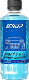 Купить Автокосметика и аксессуары Lavr Автошампунь-кондиционер защитный с модифицированным силиконом 330мл (Ln2201-L)  в Минске.
