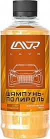 Купить Автокосметика и аксессуары Lavr Автошампунь-полироль карнаубский воск 330мл (Ln2202-L)  в Минске.