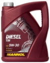Купить Моторное масло Mannol DIESEL TDI 5W-30 5л  в Минске.