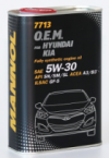 Купить Моторное масло Mannol O.E.M. for Hyundai Kia (металл) 5W-30 1л  в Минске.