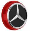 Купить Фирменные аксессуары Mercedes-Benz Колпачки на ступицы колес AMG, в стиле центральной гайки (красный) A00040009003594  в Минске.
