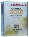 Купить Моторное масло Honda ULTRA Gold 5W-40 (822099974) 4л  в Минске.