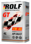 Купить Моторное масло ROLF GT 5W-40 SN/CF 4л  в Минске.