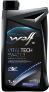Купить Моторное масло Wolf Vital Tech 5W-40 1л  в Минске.